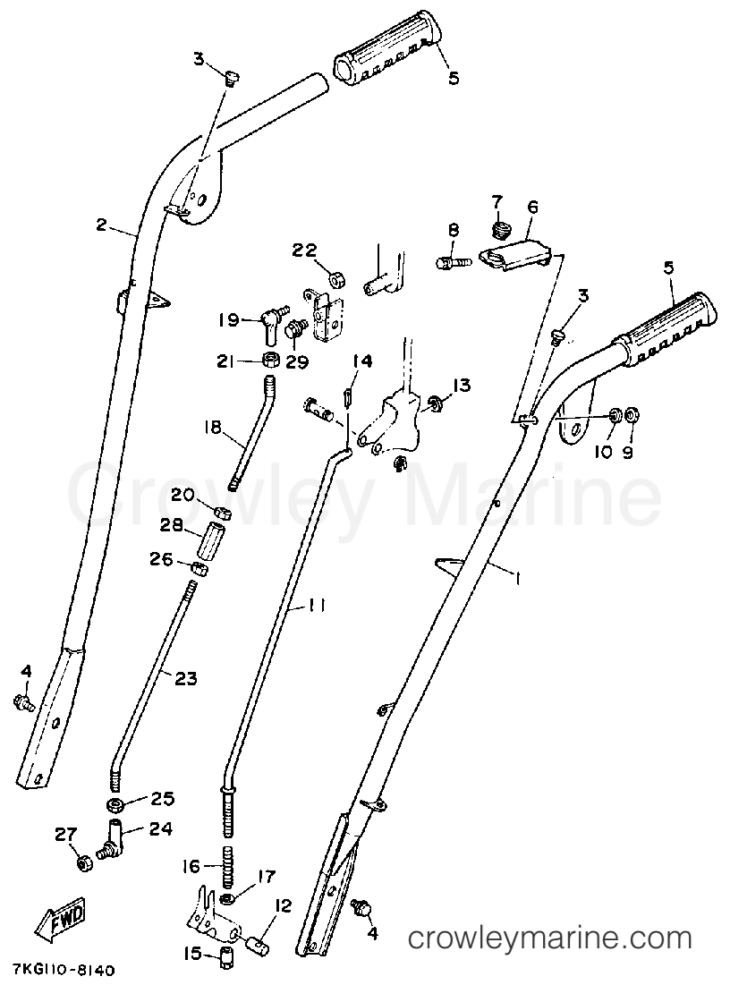 1988 Yamaha Outdoor Equipment 828 - YS828WM - STEERING - LINK