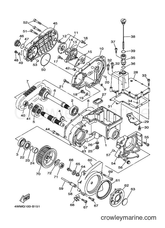 2003 Cruiser XV1600A - XV1600A (4WMM) [010] - MIDDLE DRIVE GEAR