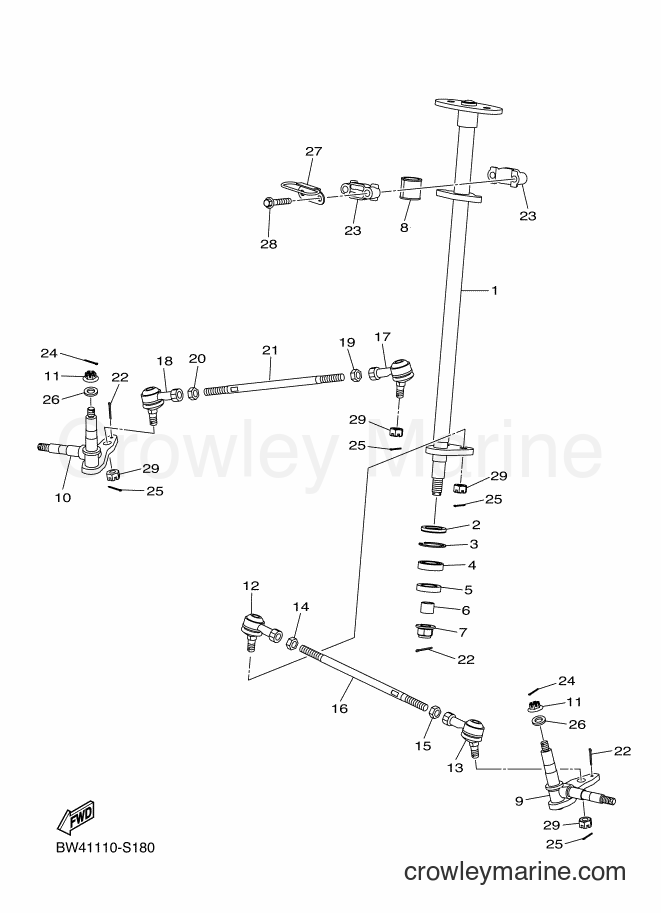 Yamaha Motors YFZ50 (BW42) [010] - STEERING