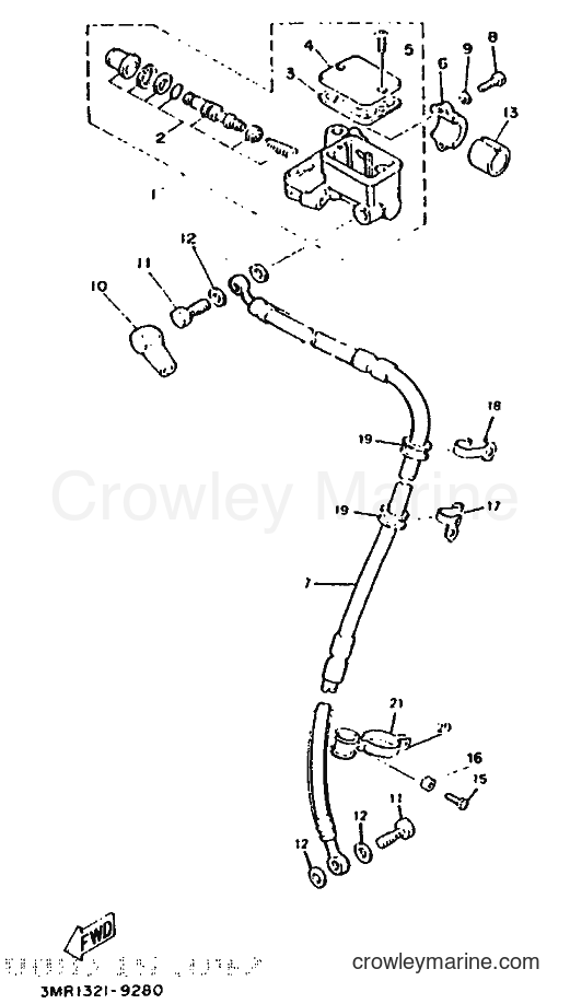 1992 Scooter DT50R - DT50R (4AD2) [999] - FRONT MASTER CYLINDER