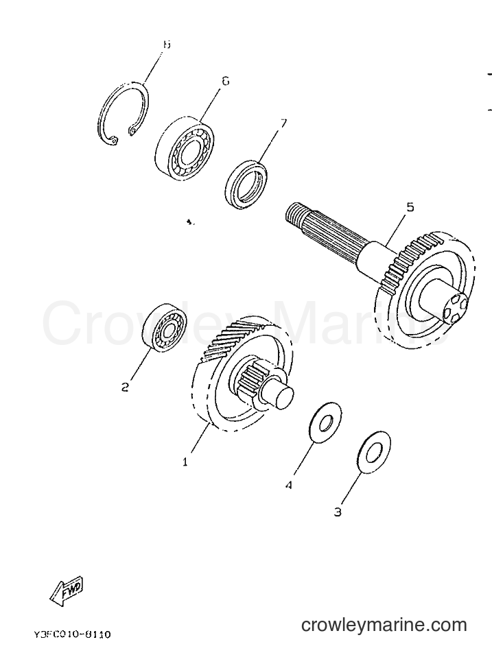 1996 Scooter CW50 - CW50 (4VV3) [999] - TRANSMISSION