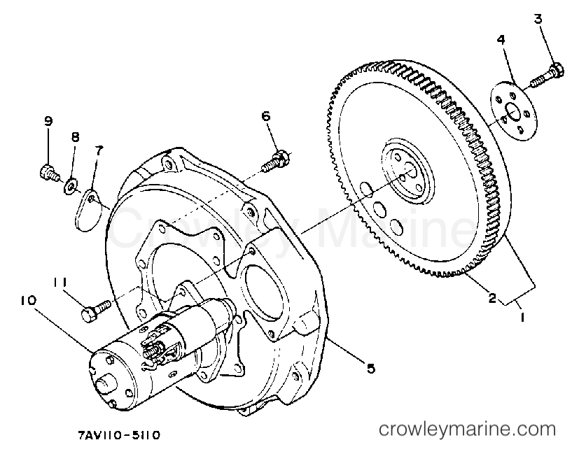 Yamaha Motors EDL5500DVES - FLYWHEEL