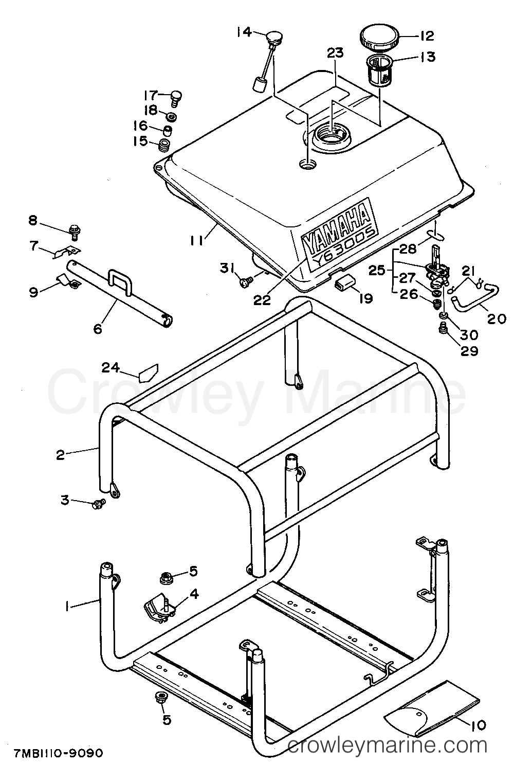 Yamaha Motors YG300S - FRAME - FUEL TANK