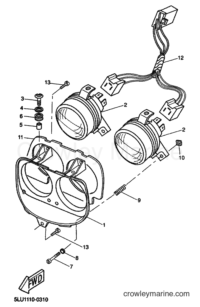 Yamaha Motors CW50 (5MS1) [999] - HEADLIGHT