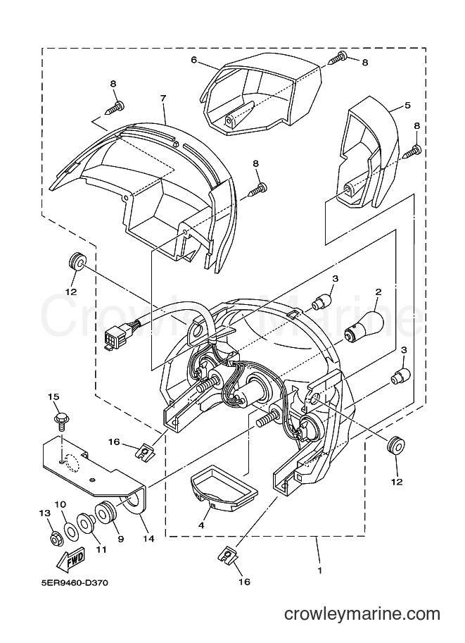 2005 Scooter T105SE - T105SE (5ERA) [010] - TAILLIGHT