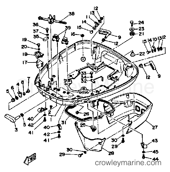Yamaha Motors V6EXCELXF - BOTTOM COWLING