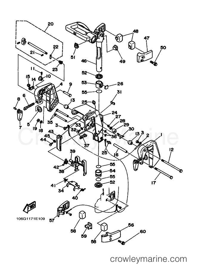 Yamaha Motors 6C (6H6) [030] - BRACKET 1