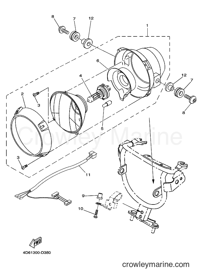 2005 Dirt Bike XG250 - XG250 (4D62) [010] - HEADLIGHT