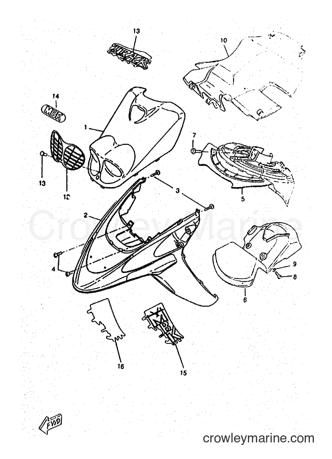 Yamaha Motors CW50RSX (5CD2) [010] - FENDER