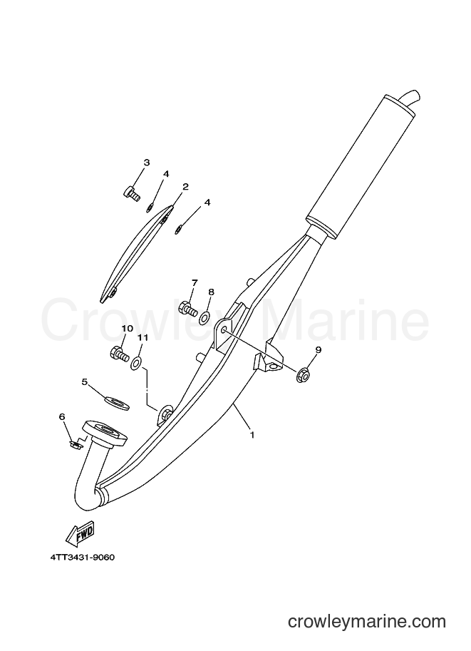 1999 Scooter JZ120F - JZ120F (4TT3) [010] - EXHAUST