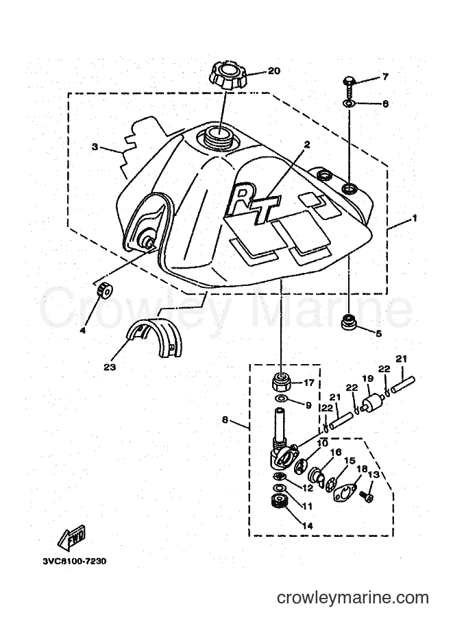 Yamaha Motors RT180 (4BN6) [010] - FUEL TANK