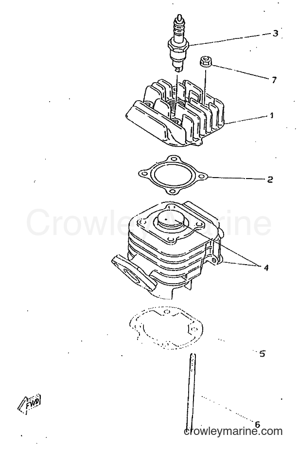 1998 Scooter CW50RSP - CW50RSP (5DX1) [010] - CYLINDER