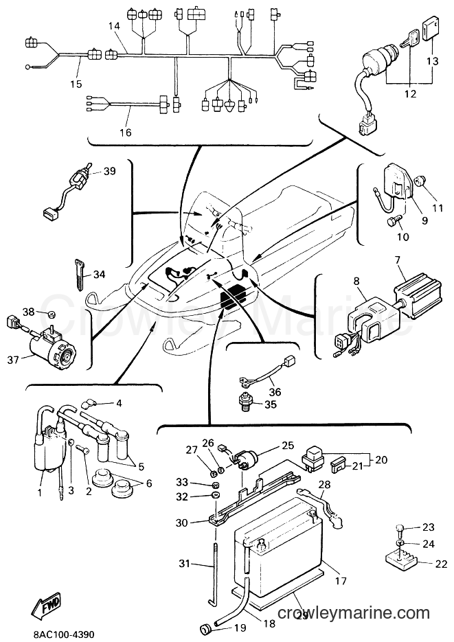 Yamaha Motors VK540E (8AT2) [010] - ELECTRICAL 1
