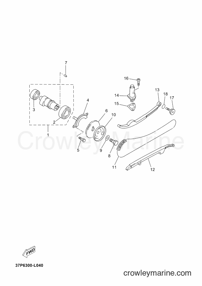 2012 Scooter YP250R - YP250R (37P6) [060] - CAMSHAFT & CHAIN