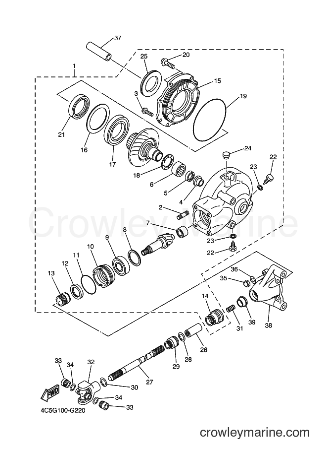 2009 Cruiser XVS650A - XVS650A (4C5U) [010] - DRIVE SHAFT