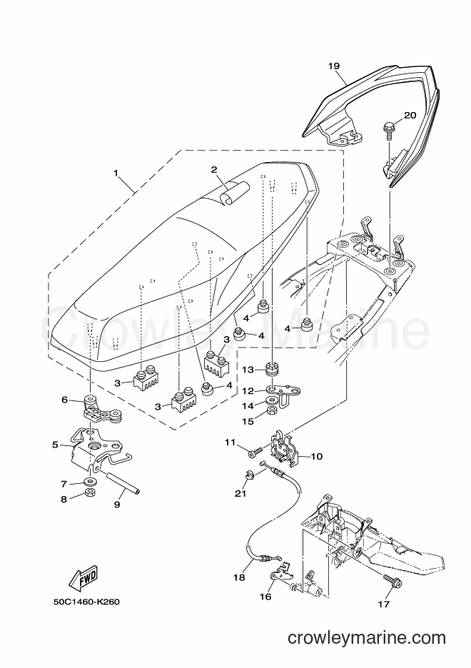 Yamaha Motors T135SEC (55S2) [010] - SEAT