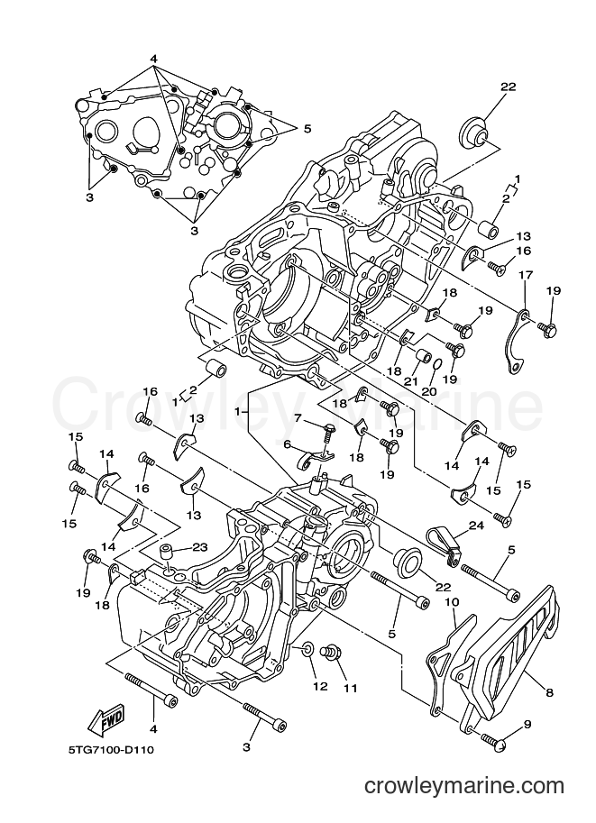 2005 ATV YFZ450 - YFZ450 (5TGD) [010] - CRANKCASE