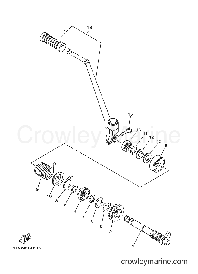 Yamaha Motors T110 (5XV1) [010] - STARTER