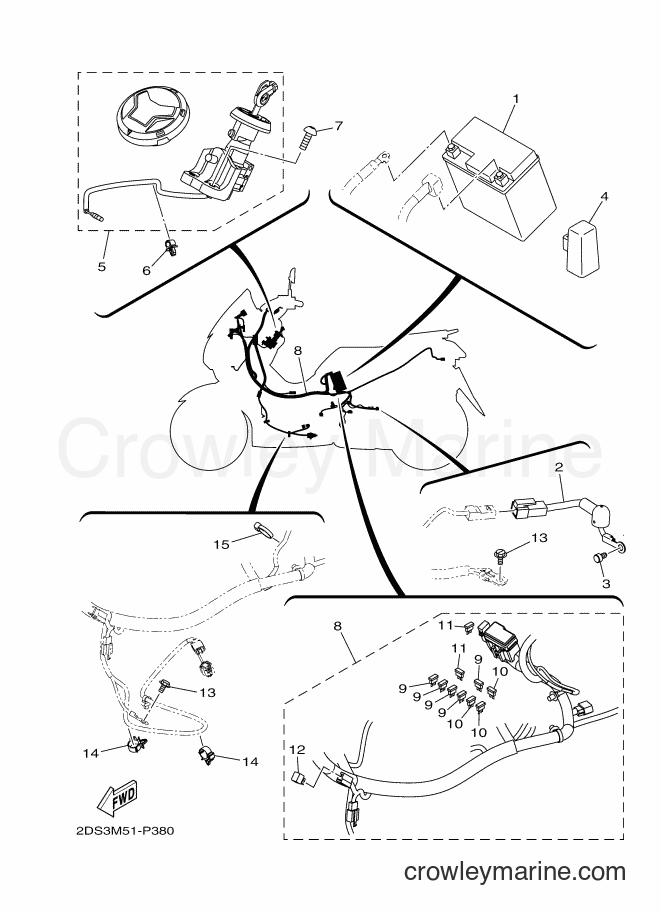 Yamaha Motors GPD125-A (2DS3) [010] - ELECTRICAL 1