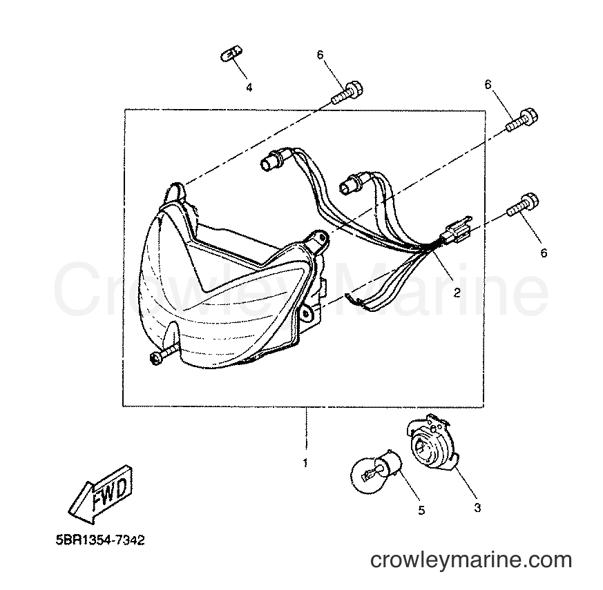 2000 Scooter YQ100 - YQ100 (5ME1) [060] - SCHEINWERFER