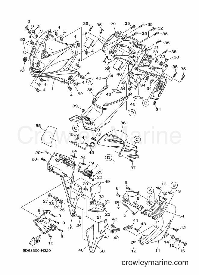 2009 Scooter T135FI - T135FI (5D63) [010] - LEG SHIELD