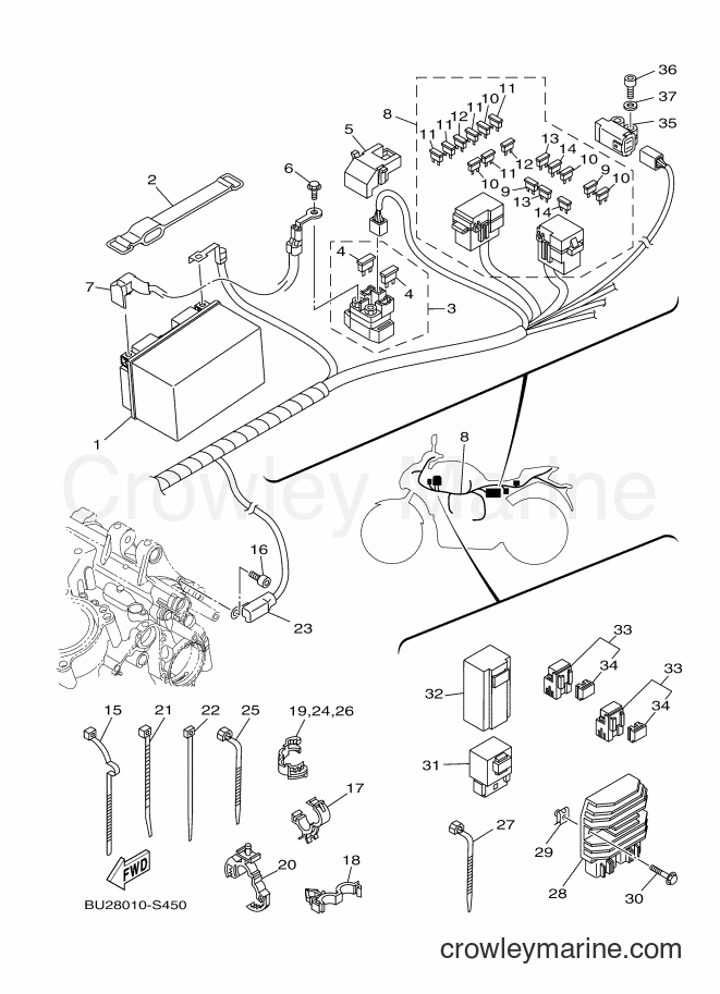 2017 Street Bike MT-07A - MT-07A (BU28) [010] - ELECTRICAL 1