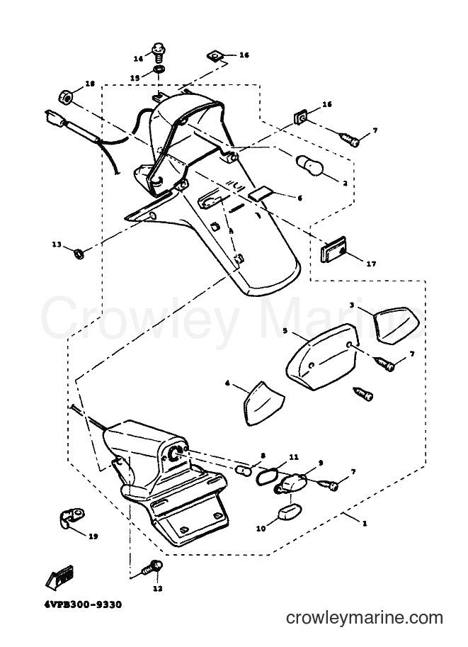 1999 Scooter YW100 - YW100 (4VPM) [010] - TAILLIGHT