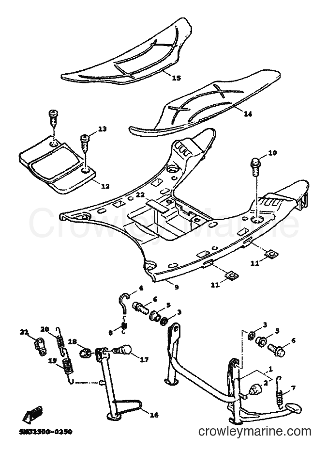 2000 Scooter XC125A - XC125A (5MJ9) [010] - STAND & FOOTREST