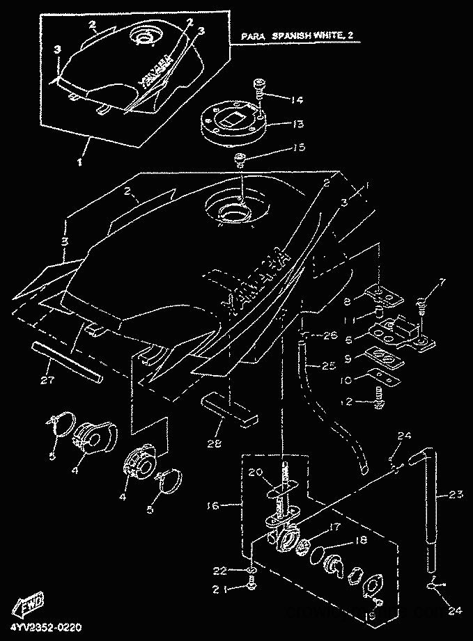 2000 Scooter TZR50 - TZR50 (4YV2) [000] - FUEL TANK