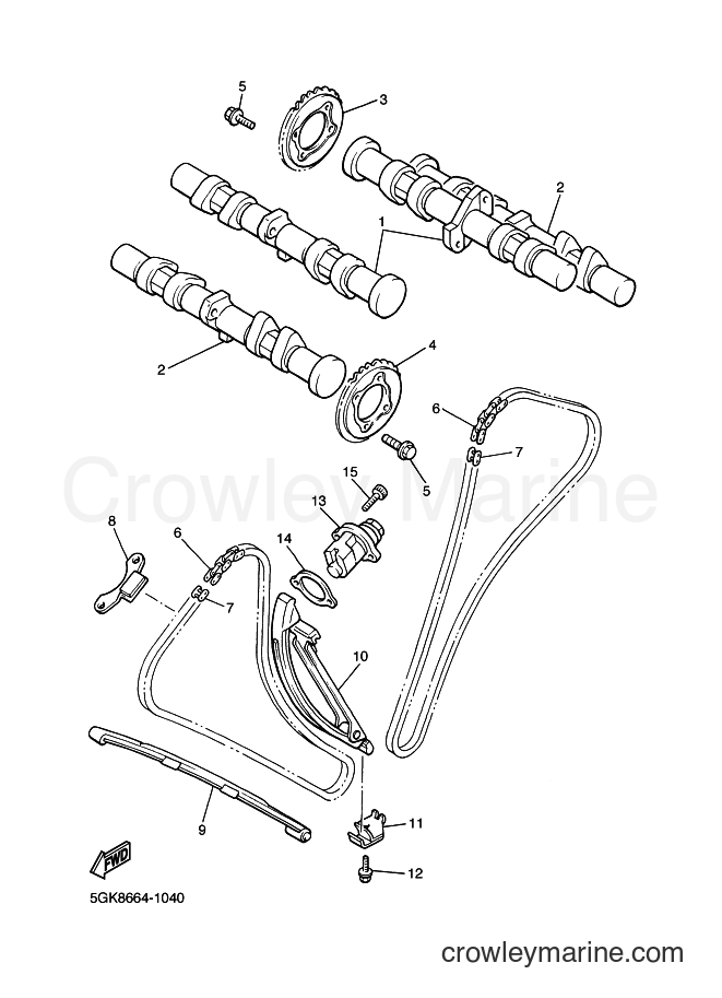 2004 Cruiser VMX12 - VMX12 (5GKN) [010] - CAMSHAFT & CHAIN