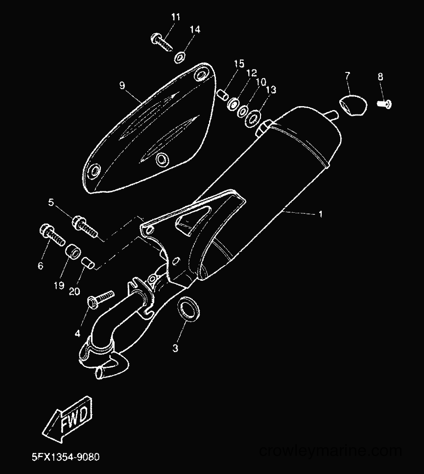 Yamaha Motors CW50RS (5FXE) [010] - EXHAUST