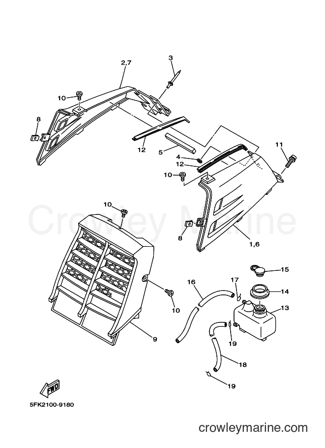 1999 ATV YF350Z - YF350Z (5FK4) [010] - SIDE COVER