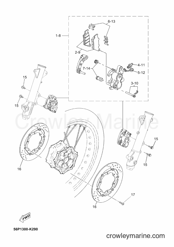 2013 Dirt Bike XT660ZA - XT660ZA (2BE2) [030] - FRONT BRAKE