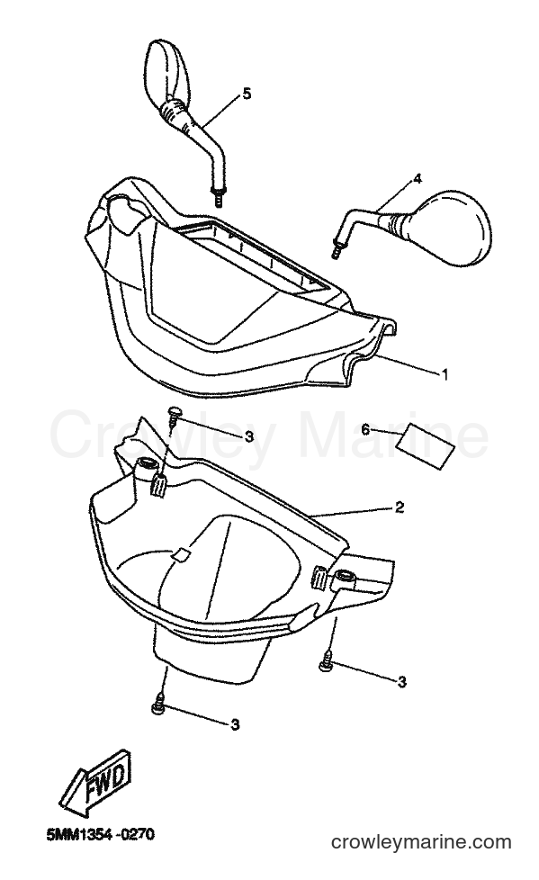 2000 Scooter CW50 - CW50 (5MN1) [040] - COWLING 1