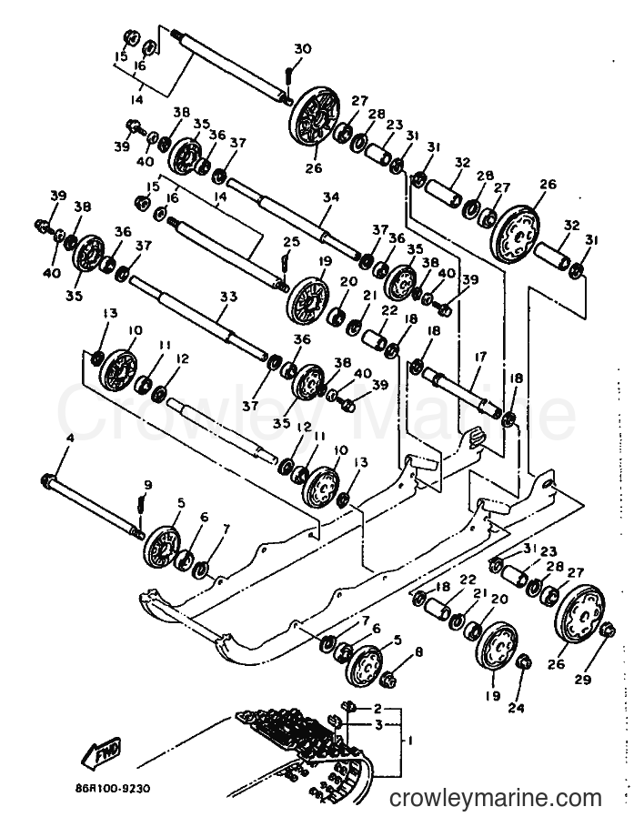 1989 Snowmobile VK540 - VK540 (86R1) [010] - TRACK SUSPENSION 1