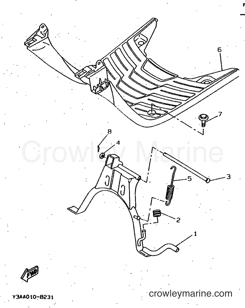 1997 Scooter CW50 - CW50 (4VV9) [999] - STAND & FOOTREST