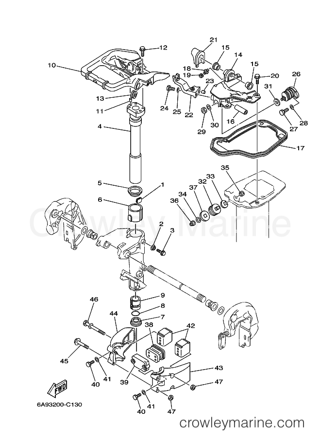 Yamaha Motors 20CMHS (6A95) [090] - BRACKET 2