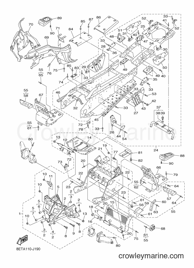 2010 Snowmobile RS10VT - RS10VT (8ETA) [020] - FRAME