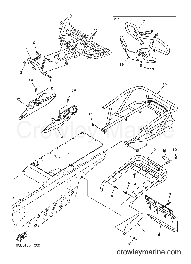 2009 Snowmobile RPZ50VT - RPZ50VT (8GJ6) [010] - BUMPER