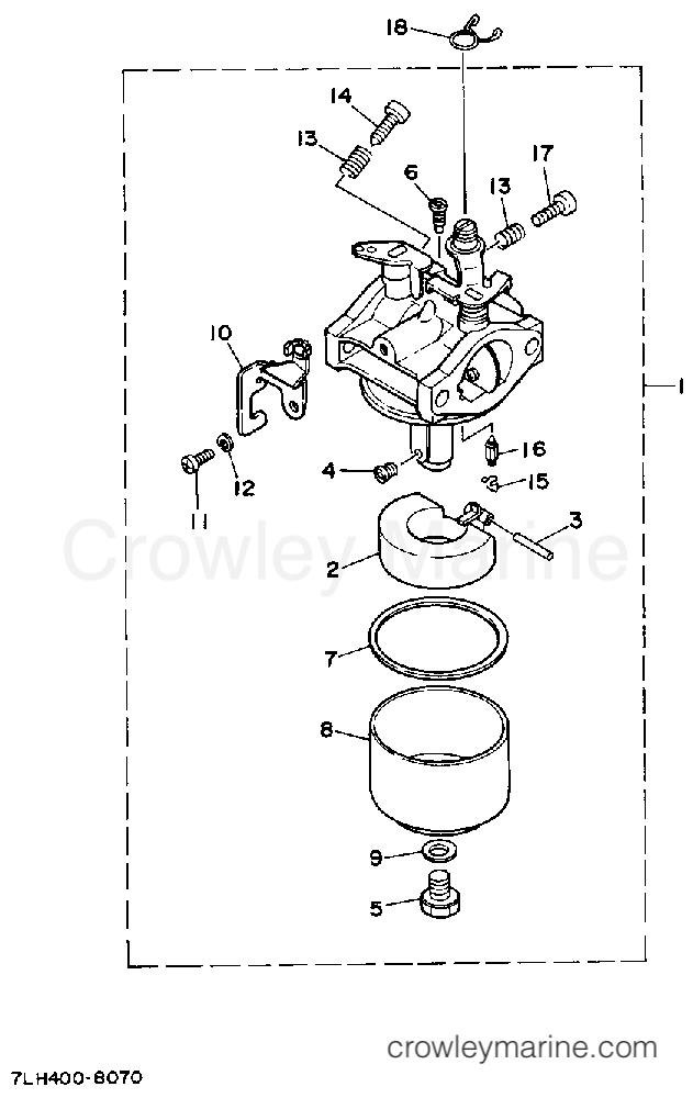 Yamaha Motors EF1600 - CARBURETOR