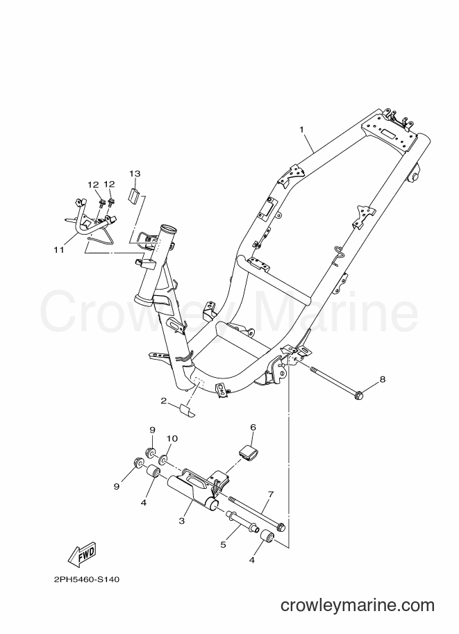 Yamaha Motors LNS125 (2PH5) [010] - FRAME