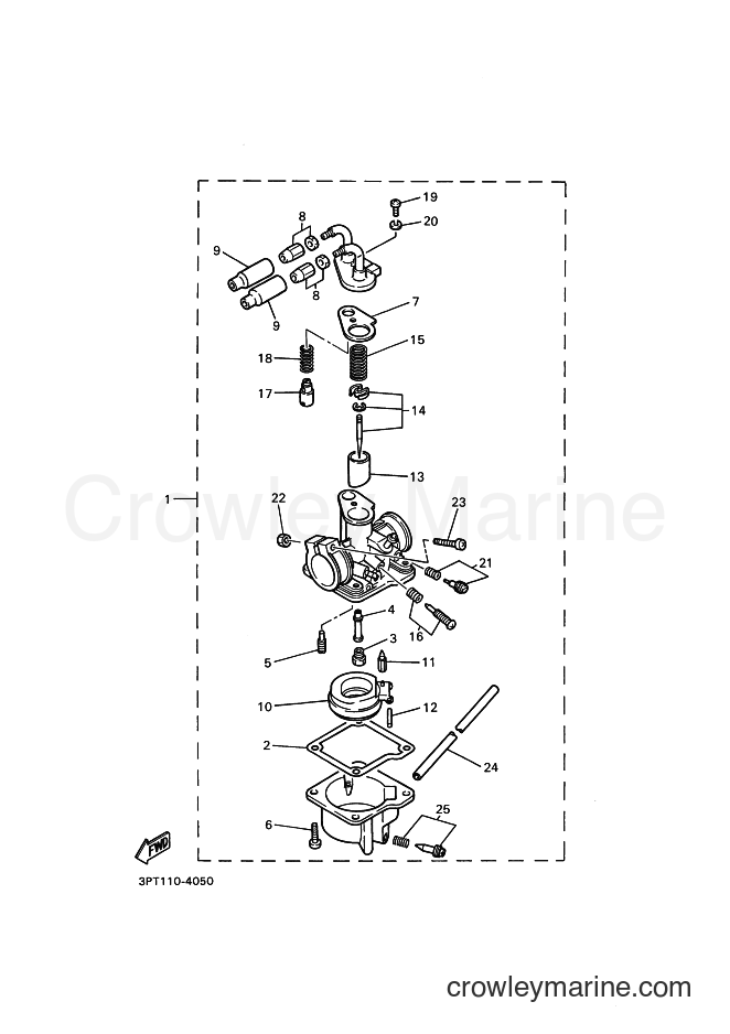 1997 Dirt Bike PW50 - PW50 (3PTM) [030] - CARBURETOR