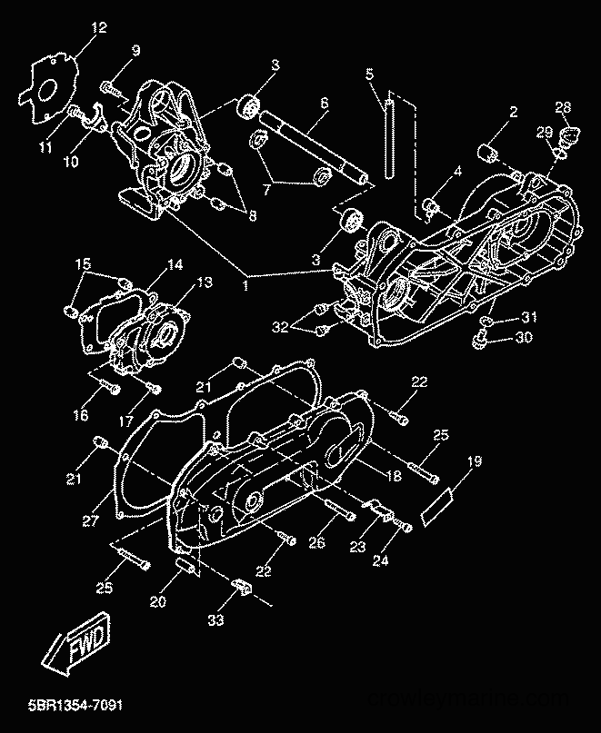 2000 Scooter YQ50L - YQ50L (5HEV) [010] - CRANKCASE
