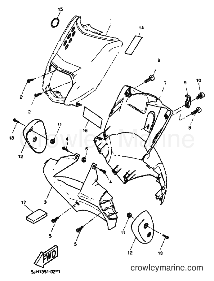 2001 Scooter EW50 - EW50 (5LH3) [010] - LEG SHIELD