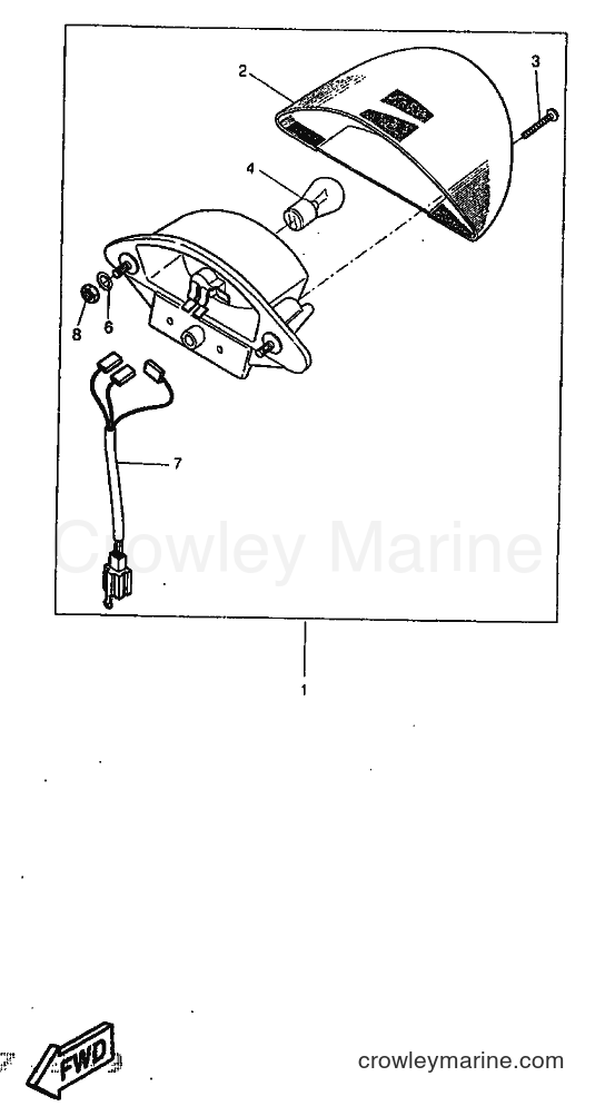 1997 Scooter YQ50 - YQ50 (5BS1) [999] - TAILLIGHT