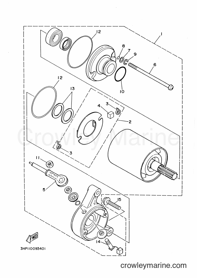 1989 ATV YFM350ER - YFM350ER (3HP1) [030] - STARTING MOTOR