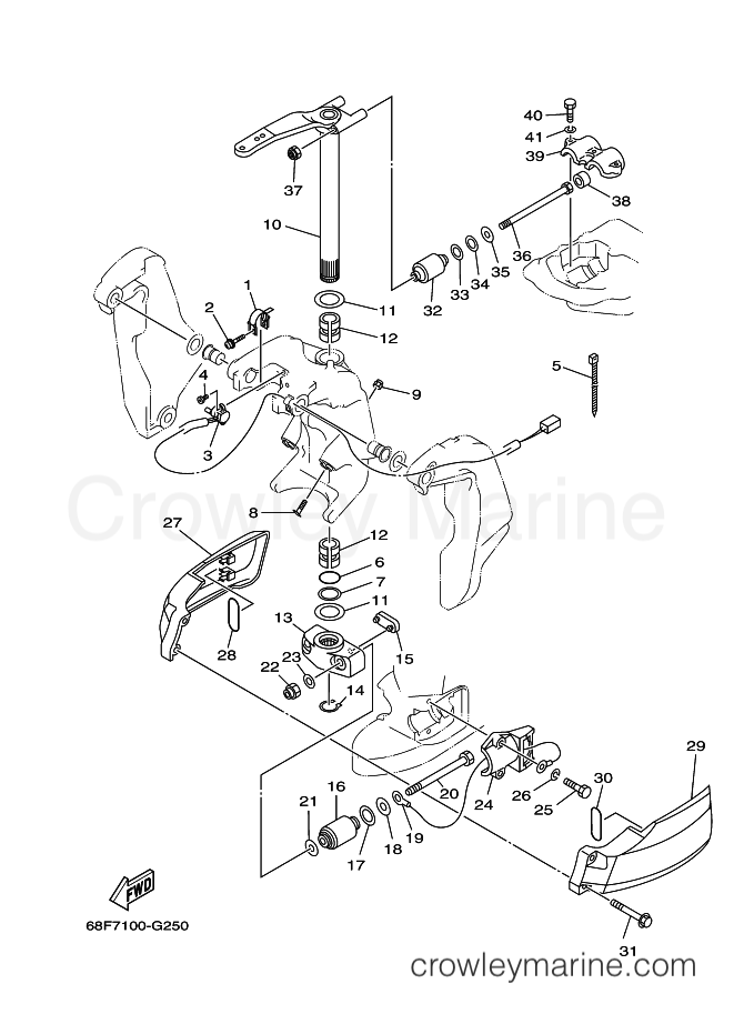 Yamaha Motors Z200PETOL (60FB) [060] - BRACKET 2