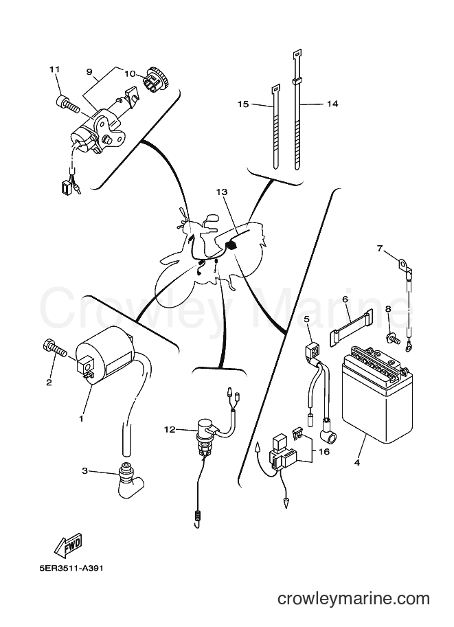 2002 Scooter T105SE - T105SE (5ER3) [010] - ELECTRICAL 1