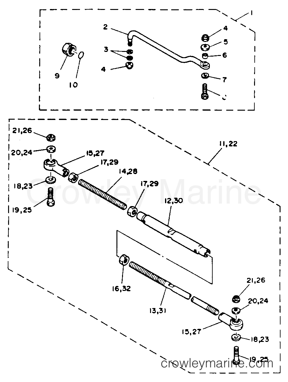 Yamaha Motors 70TLRR - STEERING GUIDE ATTACHMENT