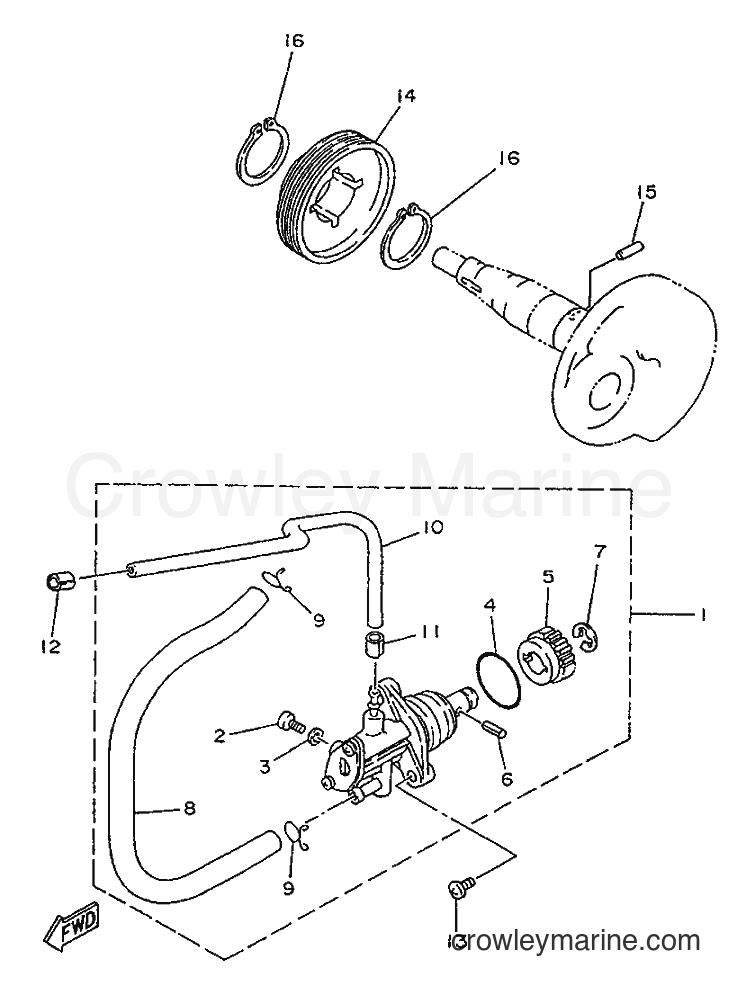 1996 Scooter YA50R - YA50R (4SJ3) [999] - OIL PUMP
